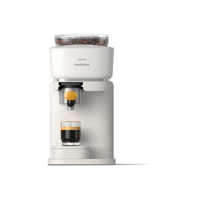 Expresso Avec Broyeur   Bar300 03 Baristina Blanc Porte Filtre Jaune Philips - Mathon - 1