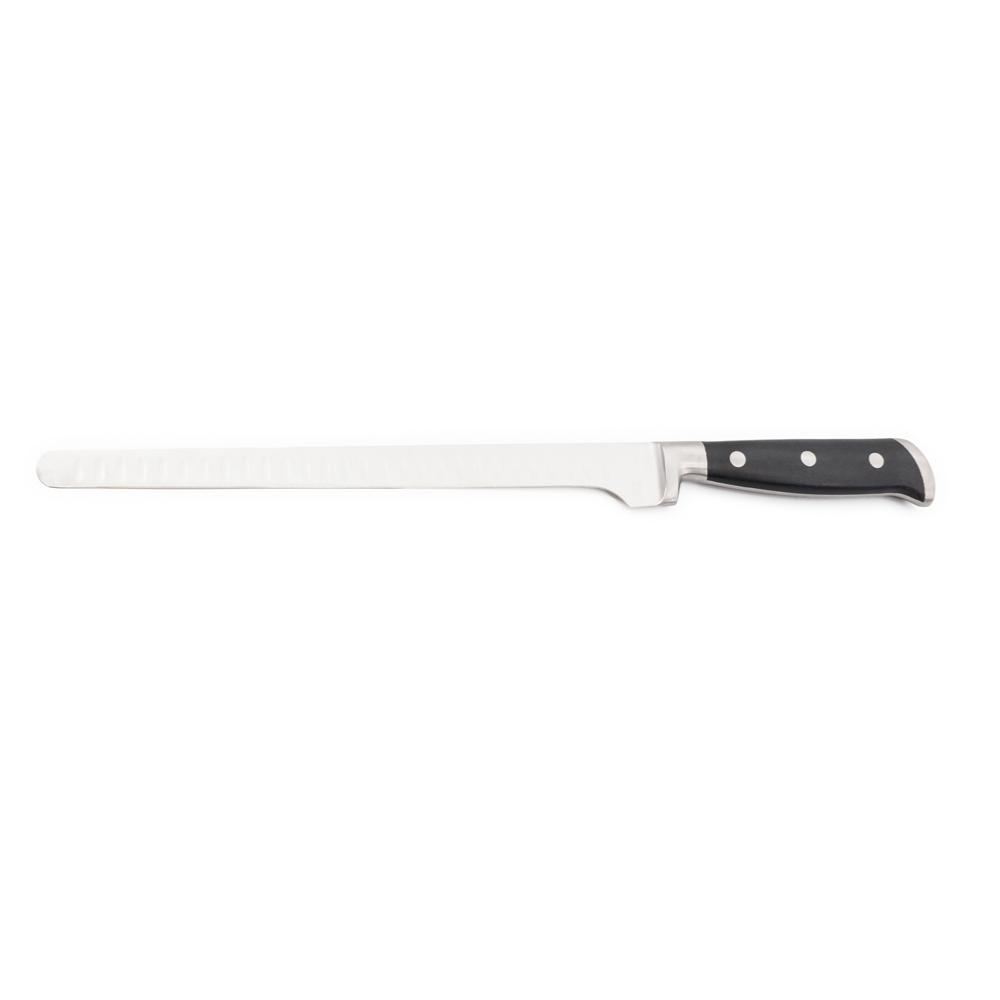 Couteau à saumon/jambon noir 38,5cm - "Classique" Laguiole Cuisson - Mathon - 1