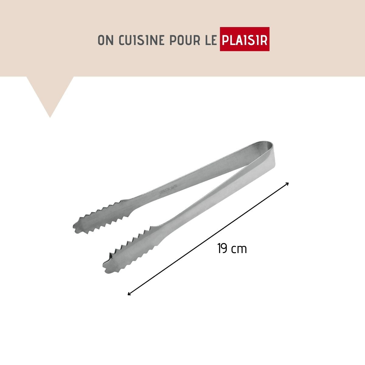 Lot de 2 pinces à glaçons inox  Boissons FM Professional - Mathon - 3