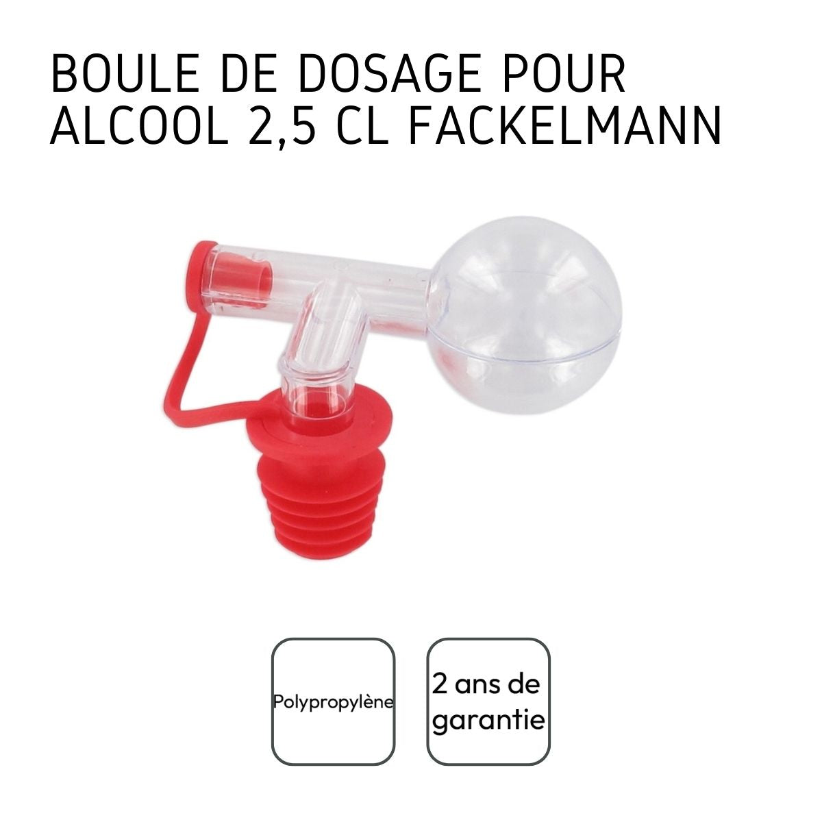 Lot de 4 bouchons doseurs boules 2,5 cl Fackelmann - Mathon - 4