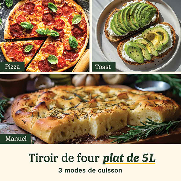 Friteuse à air Trizone 13,6 L 2400 W Cuisinart - Mathon - 5