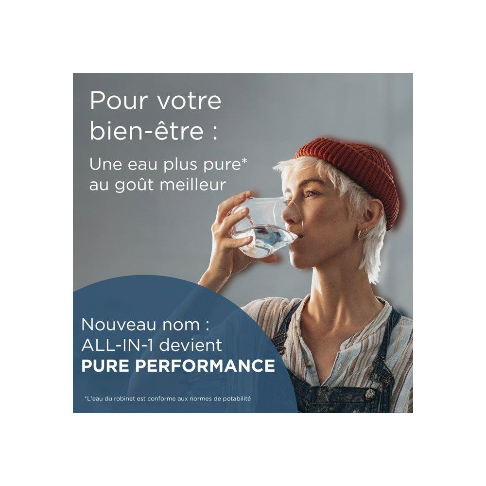 Carafe Filtrante Brita - Style Bleu - Capacité 2,4l Dont 1,4l D