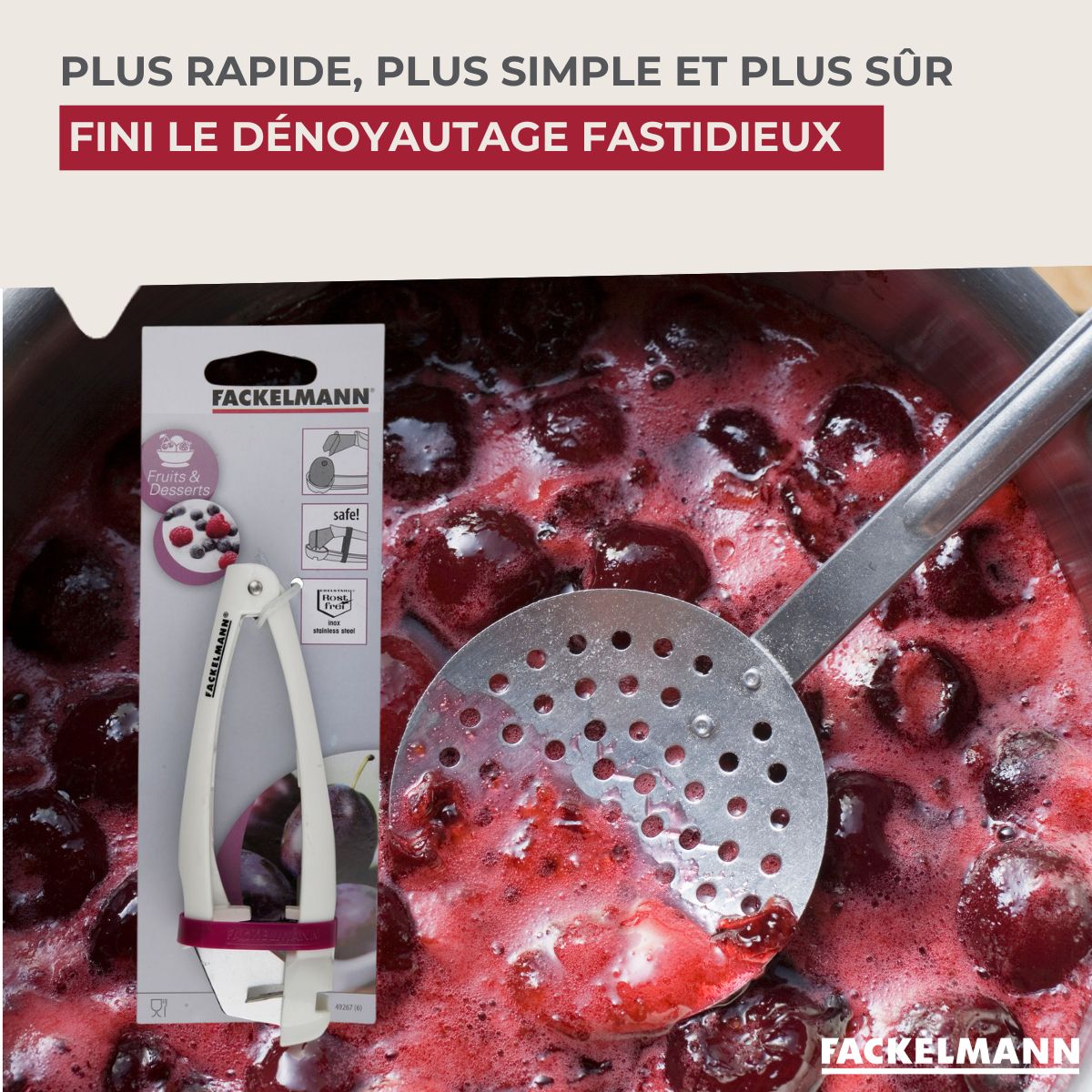 Dénoyauteur de prunes  Arcadalina Fackelmann - Mathon - 5
