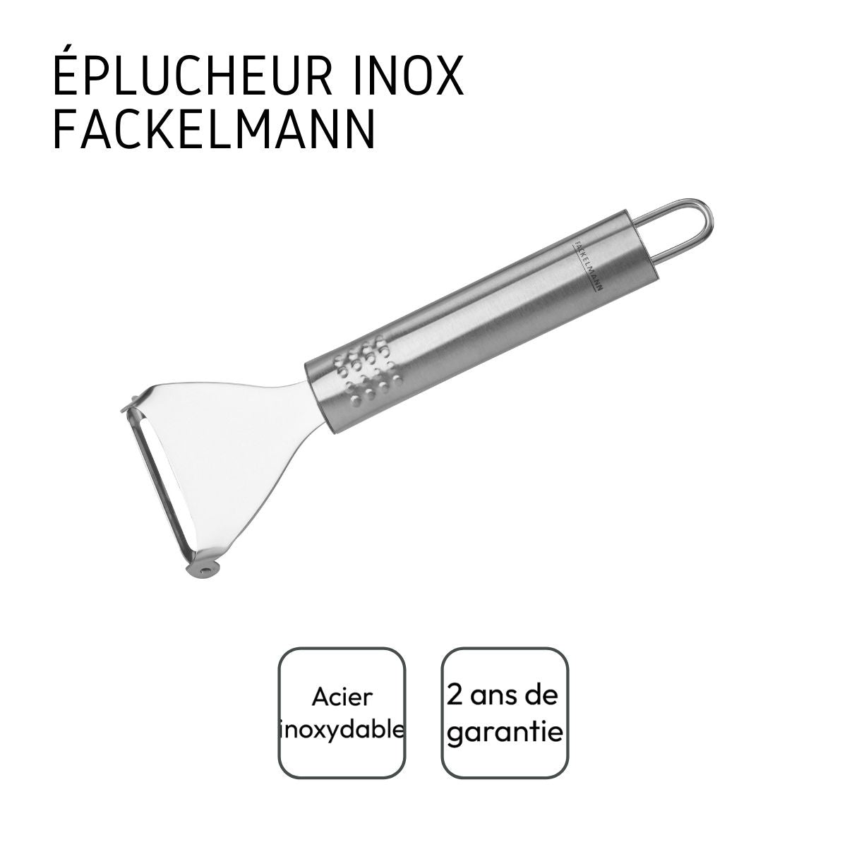 Rasoir à légumes inox 18 cm  Ovale Fackelmann - Mathon - 4