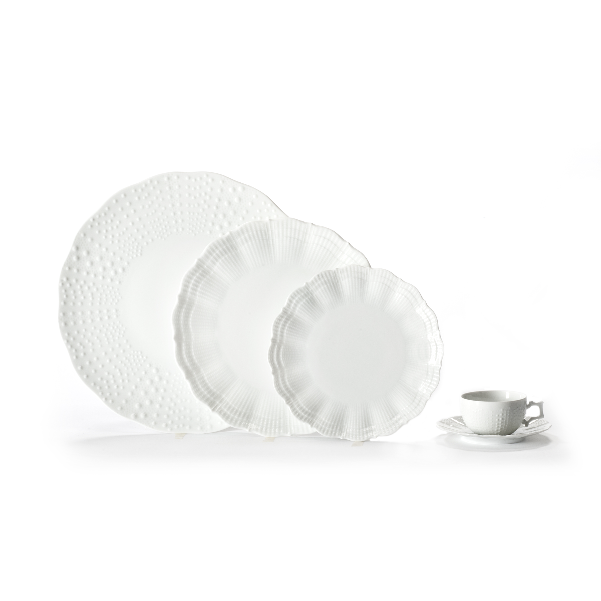 Corail Blanc - Assiette à pain 15.5 cm (lot de 6) Médard de Noblat - Mathon - 3