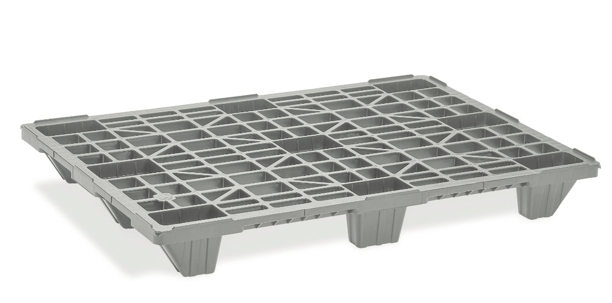 palette pp recyclee economique emboitable grise - l2g L2G - Mathon