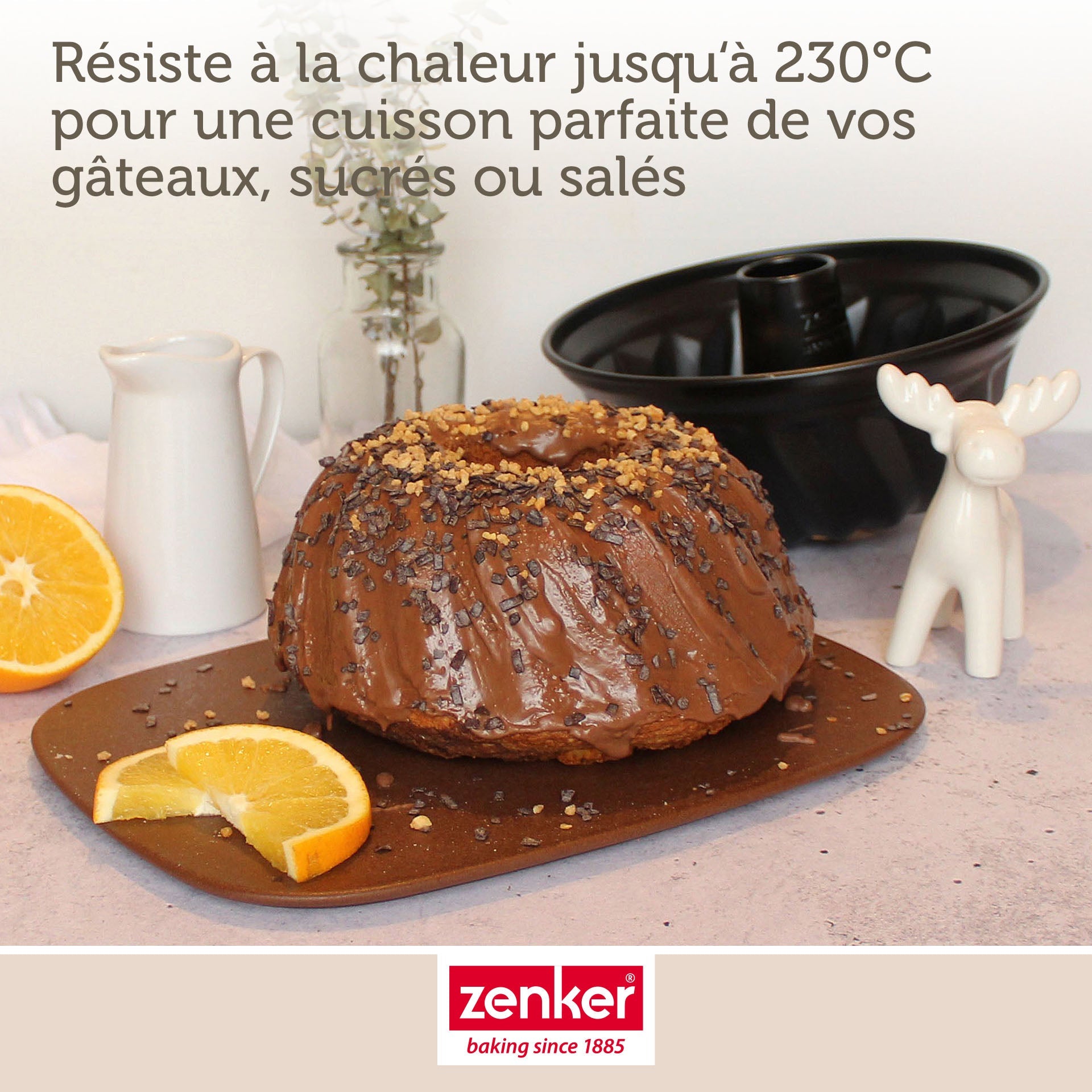 Moule à kouglofs 25 cm et moule à savarin 28 cm Zenker Black Metallic Zenker - Mathon - 8