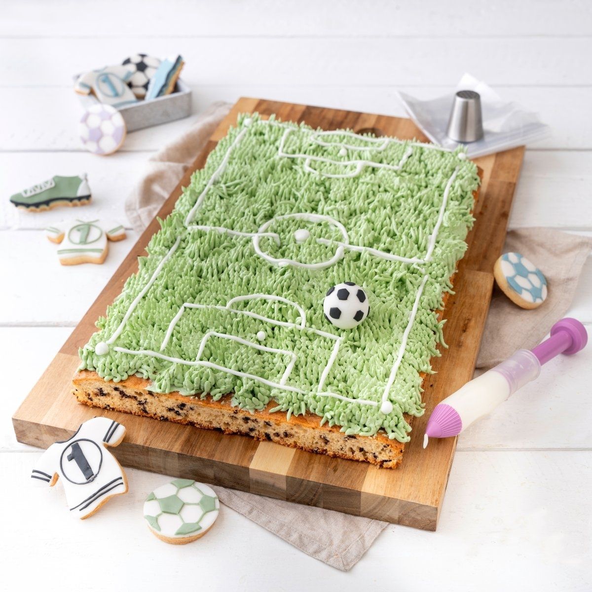 Set de poches à douilles, douille et stylo de décoration pour gâteaux Zenker Spécial Football Zenker - Mathon - 9