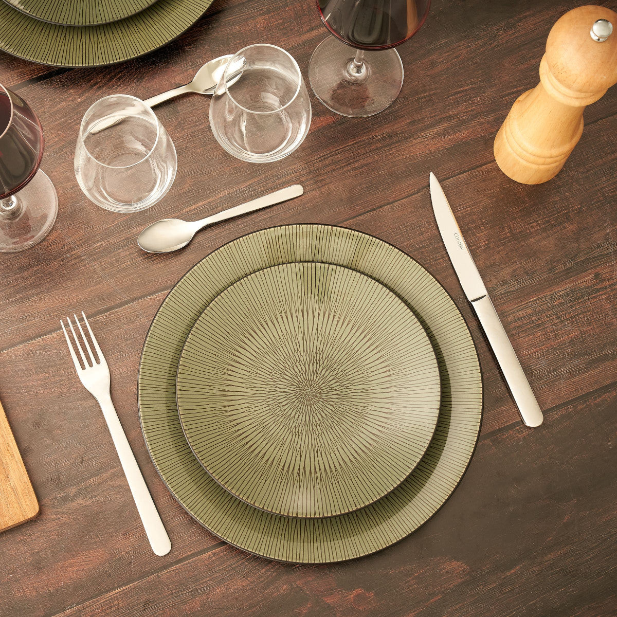 Alkaline - Ménagère 50 pièces en coffre bois Couzon - Mathon - 10