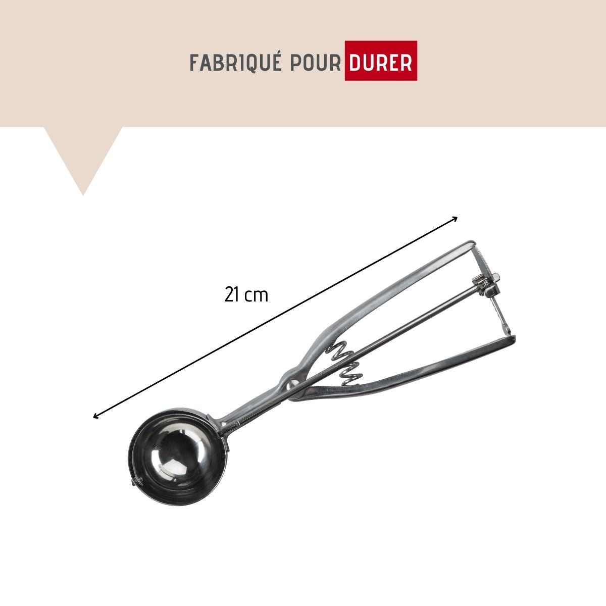 Cuillère à glace en inox  Divers FM Professional - Mathon - 3