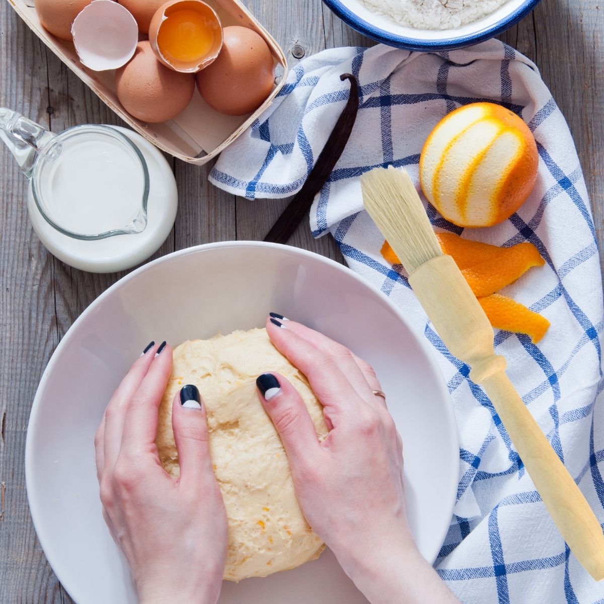 Ensemble de 2 Pinceaux de cuisine et de pâtisserie 18 cm en poils de porc  Wood Edition Fackelmann - Mathon - 2