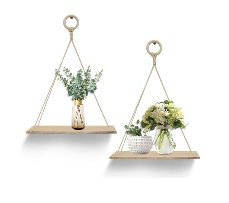 2 Étagères à Corde en Bois Vendos85 - Mathon