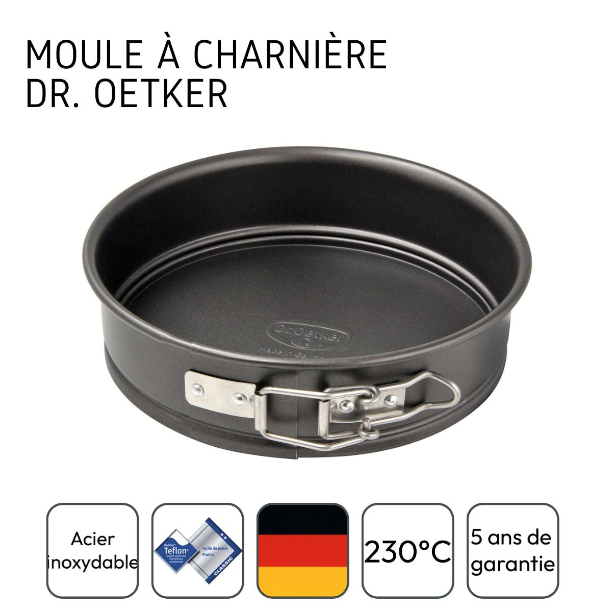 Moule à manqué à charnière 16 cm Dr. Oetker - Mathon - 4
