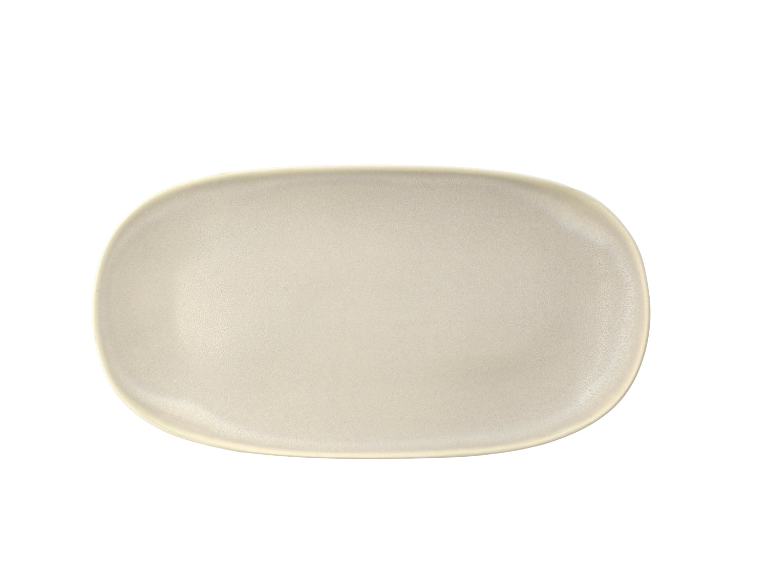 Plat de service UMAMI en grès Beige doux Villa Collection - Mathon - 1