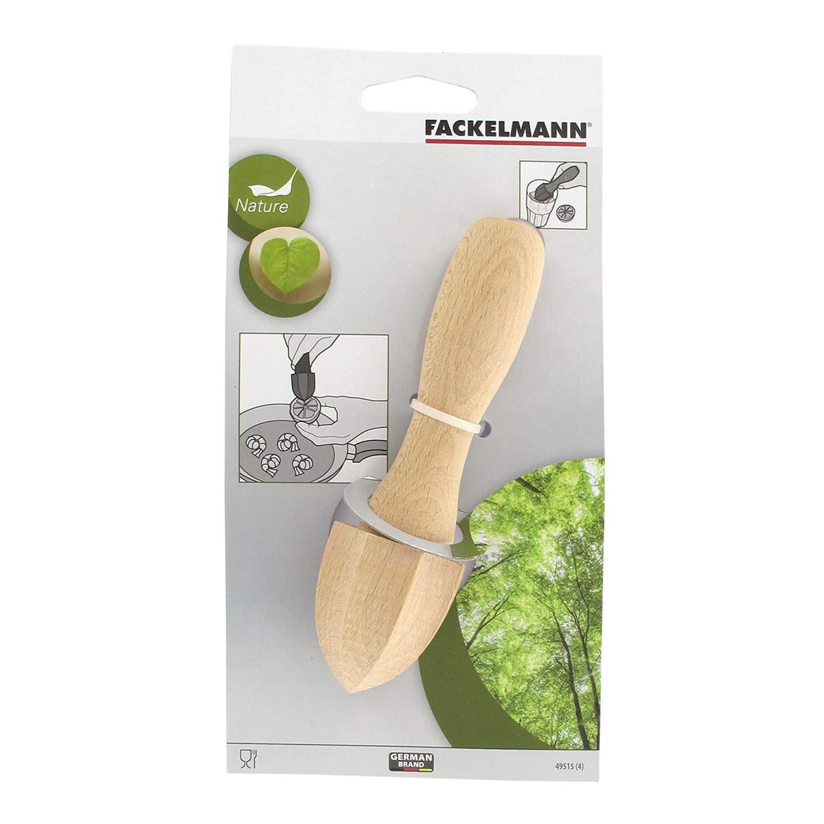 Pilon presse-agrume manuel  Wood Edition Fackelmann - Mathon - 2