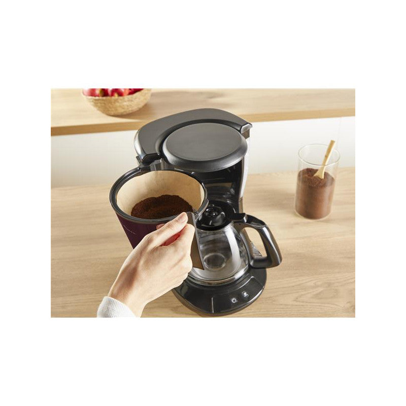 Cafetiere 1000w 1,25l 10-15 Tasses Subito Noir Rouge Bordeaux   - Fg5s05e0 Moulinex - Mathon - 5