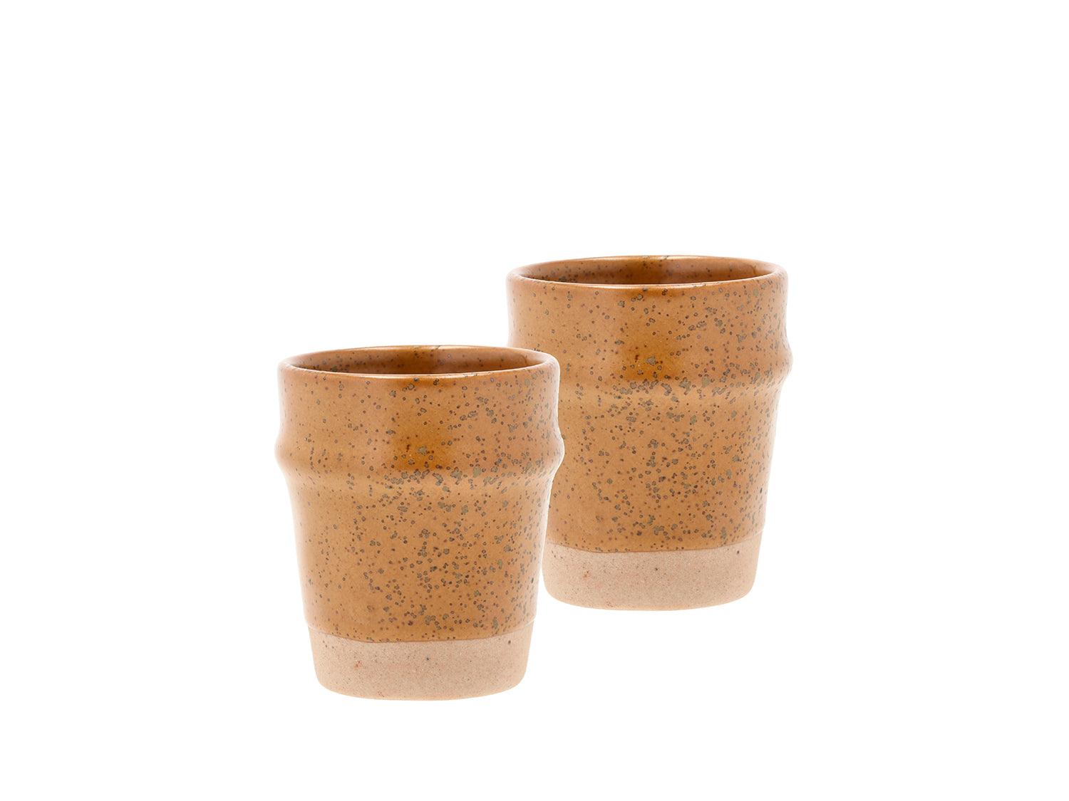 Set de 2 tasses espresso EVIG en porcelaine Ambre Villa Collection - Mathon - 1