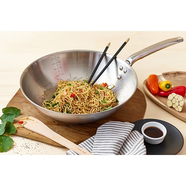 Wok tout inox Alchimy 32 cm De Buyer - Mathon - 7