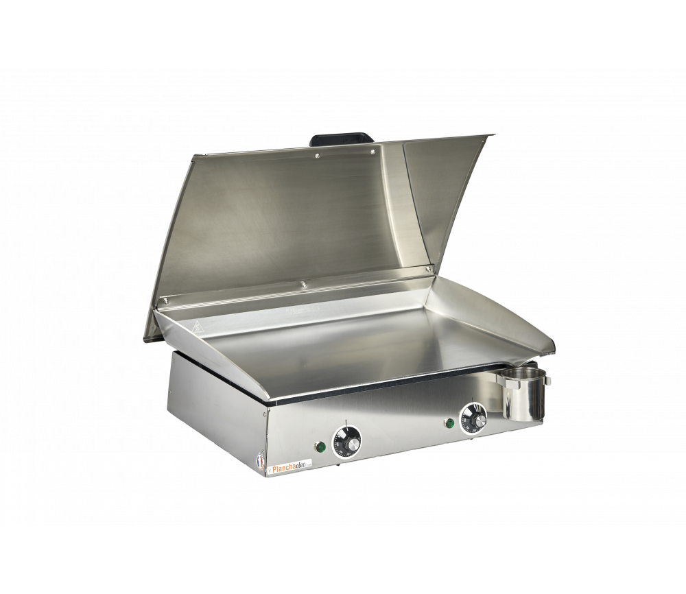 LUX 600 INOX Couvercle  2 ustensiles Planchaelec - Mathon - 1