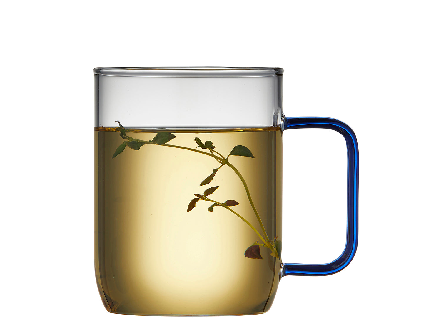 Set de 2 mugs TORINO en verre Bleu Lyngby Glas - Mathon - 2