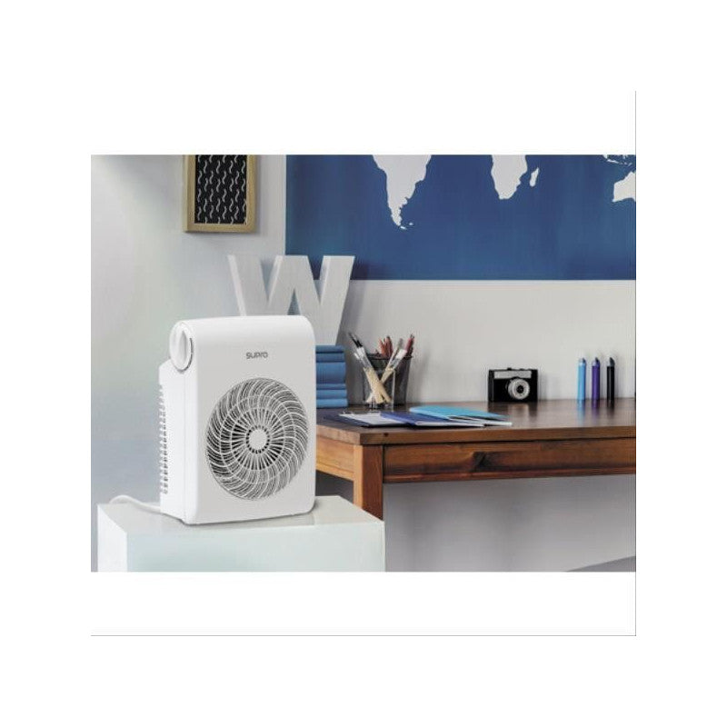 Radiateur Soufflant Mobile - Blanc - 2 Allures - Thermostat - Ventilati   - Sb20.2 Supra - Mathon - 2
