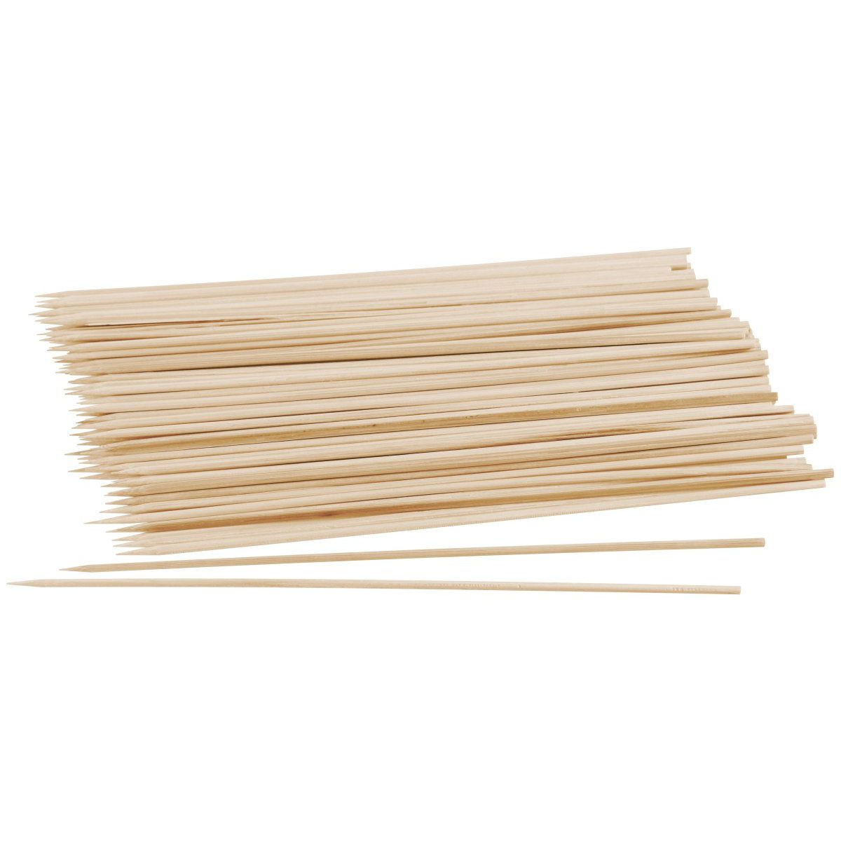 Lot de 50 piques en bois pour brochettes de 25 cm  Nature Fackelmann - Mathon - 1