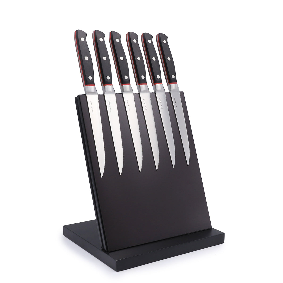 Bloc magnétique 6 couteaux à steak Hiromu Gam Hotel - Mathon