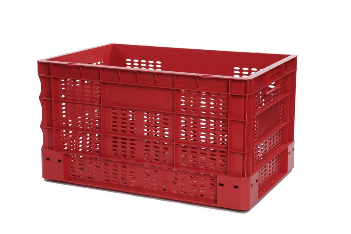 Bac EUROBOX Ajouré - 600X400XH330- Rouge - Matériel CHR Pro - Mathon