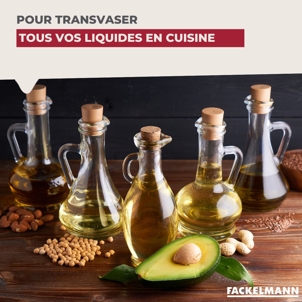 Lot de 3 entonnoirs en plastique 8, 9 et 11 cm Fackelmann - Mathon - 5