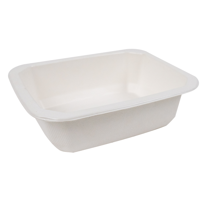 Barquette scellable pulpe laminée PLA "gastronorme" 1/8 585 ml 16 x 13 x 4,6 cm - 100 unités FirstPack - Mathon