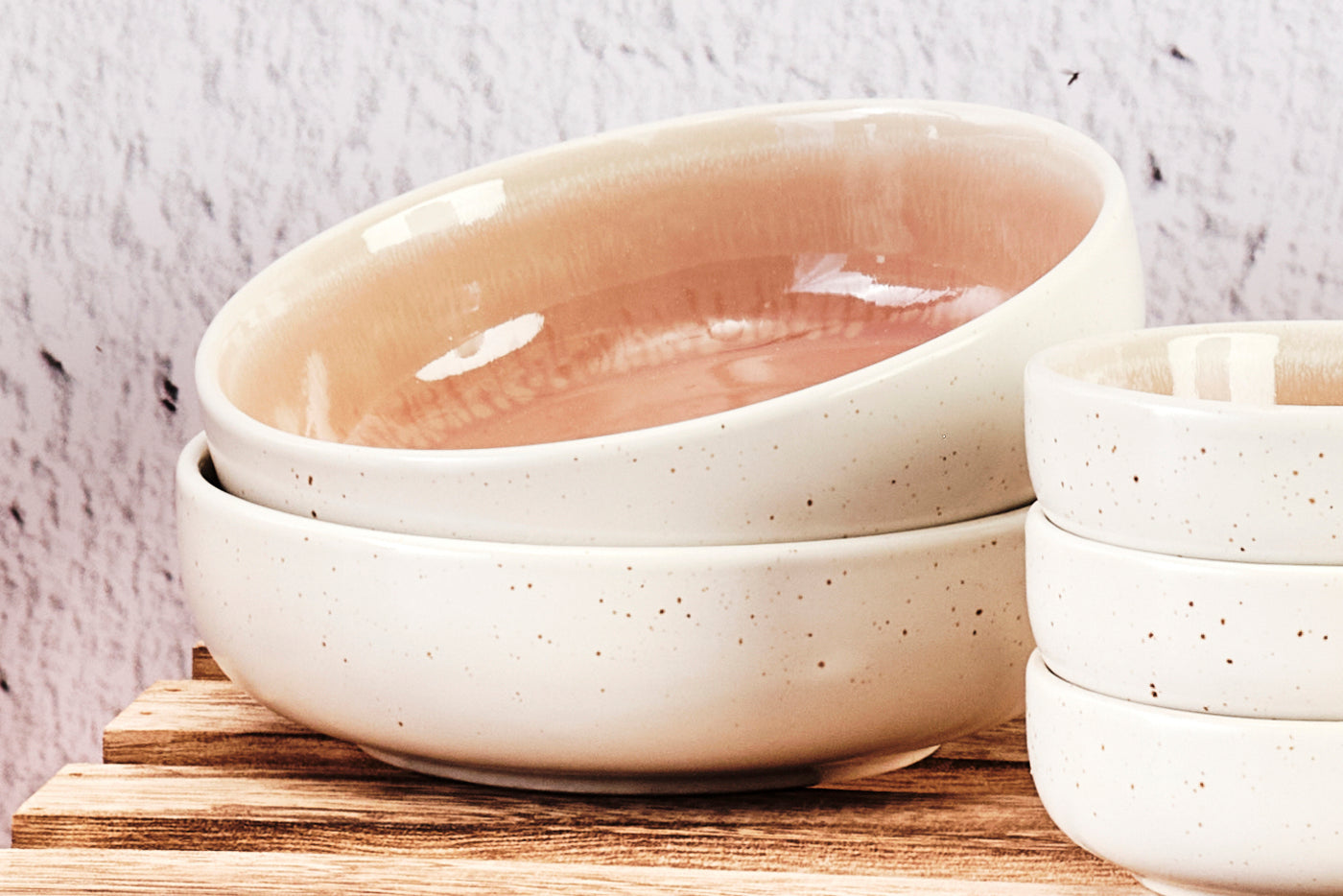 Bol OXYGEN Ø13cm - 6 pièces - Rose poudre Björn - Mathon - 5