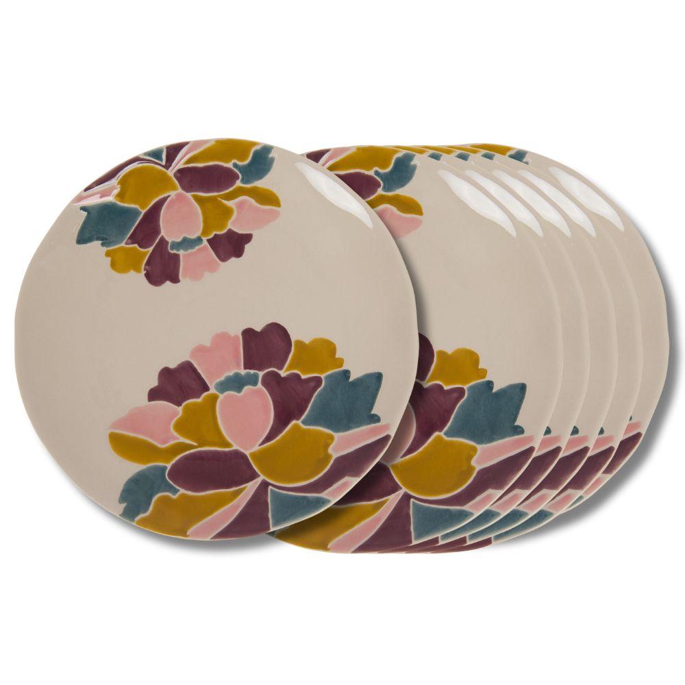 Assiette plate Paula 25 cm (lot de 6) Amadeus - Mathon - 1