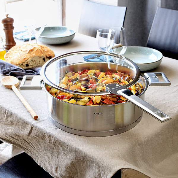 Sauteuse tout inox Strate sans manche 24 cm Cristel - Mathon - 2