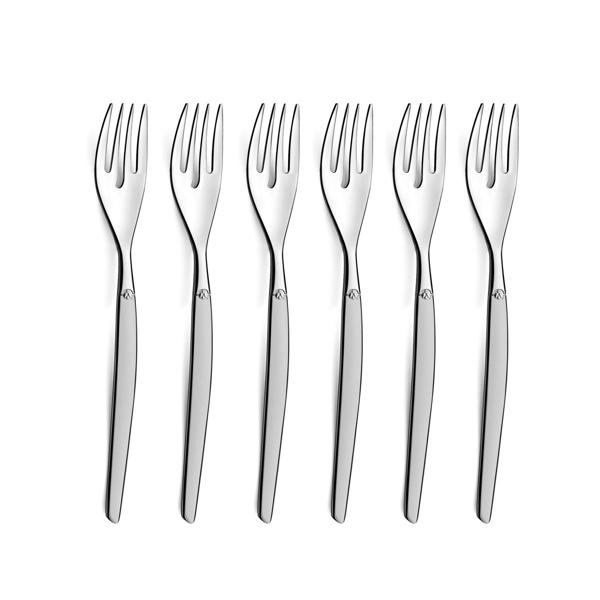 Jet Sablé - 6 fourchettes à gâteau Lou Laguiole - Mathon - 1