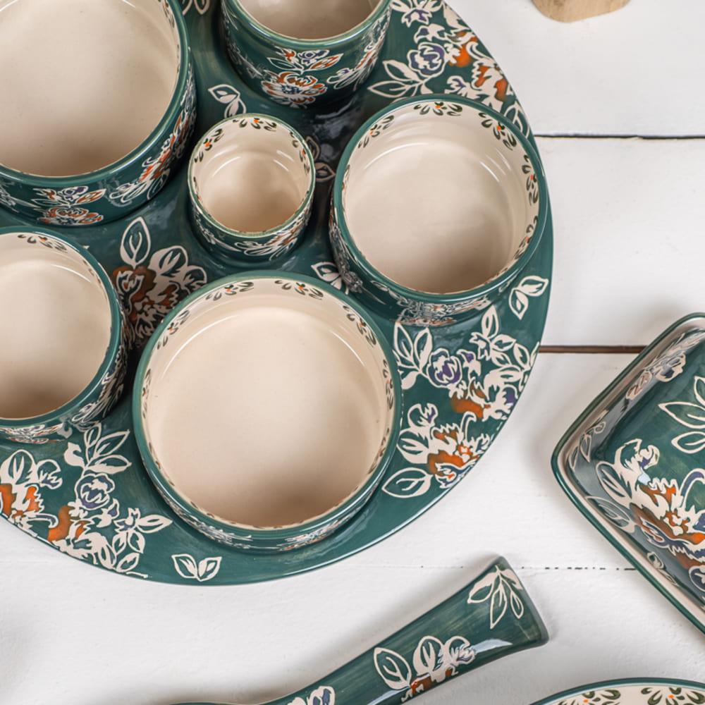 Service apéritif 6 pièces Faustine Table passion - Mathon - 4