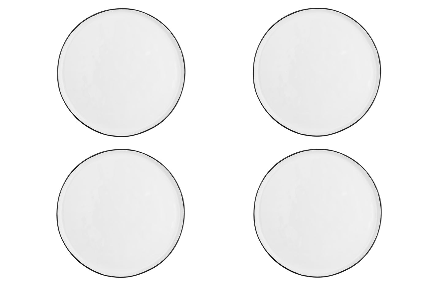Assiette PURE Ø27,5cm - 4 pièces - Blanc Neige Björn - Mathon - 1