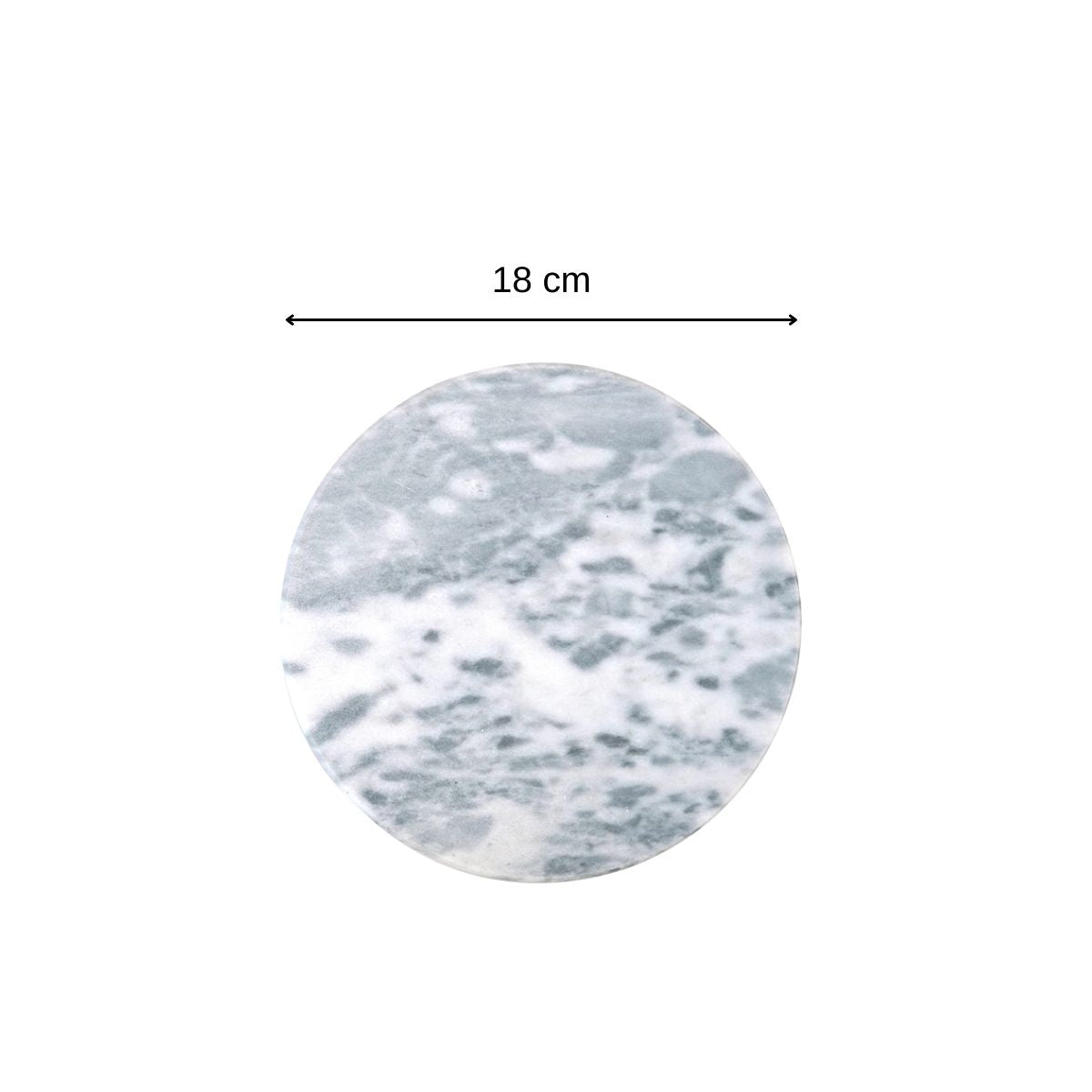Dessous de plat en marbre rond de 18 cm  Basic Fackelmann - Mathon - 3