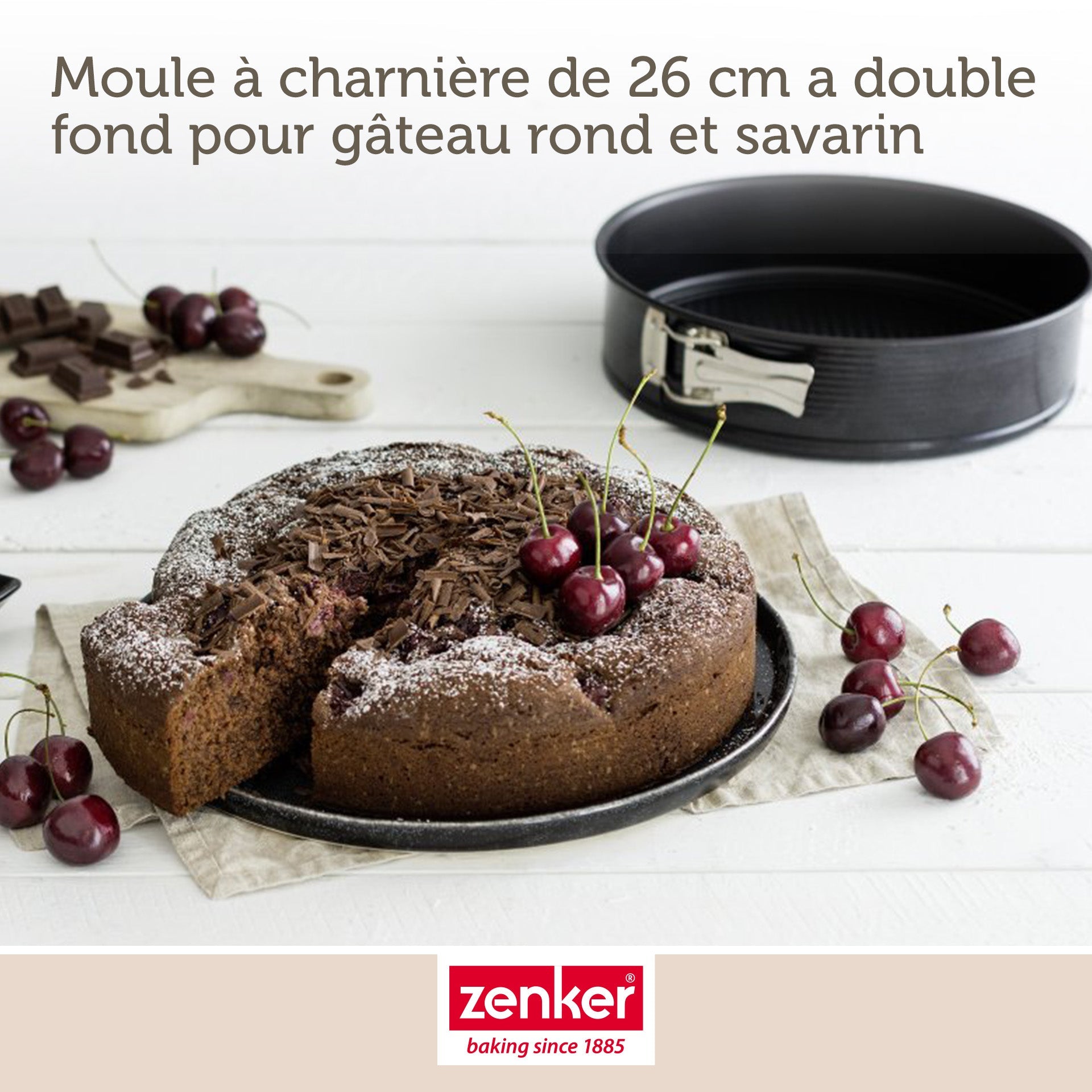 Moule à manqué et à savarin double fond 26 cm Zenker Black Metallic Zenker - Mathon - 4