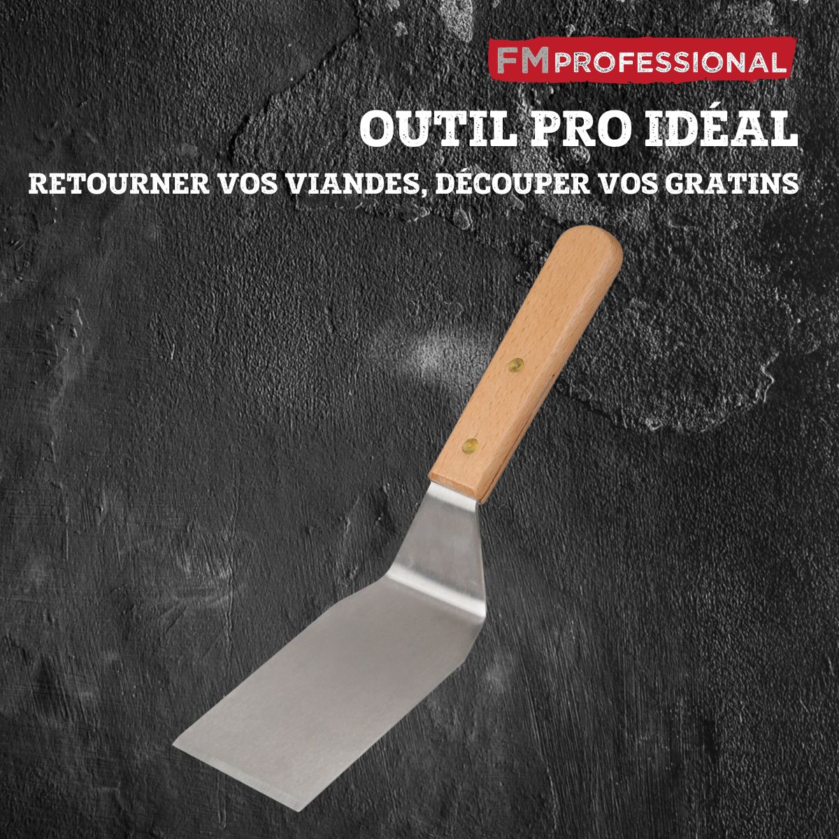 Spatule à plancha 27,5 cm FM Professional - Mathon - 6