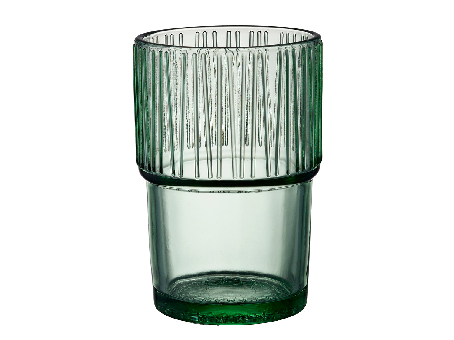 Set de 4 verres à café KUSINTHA en verre coloré Vert Bitz - Mathon - 2
