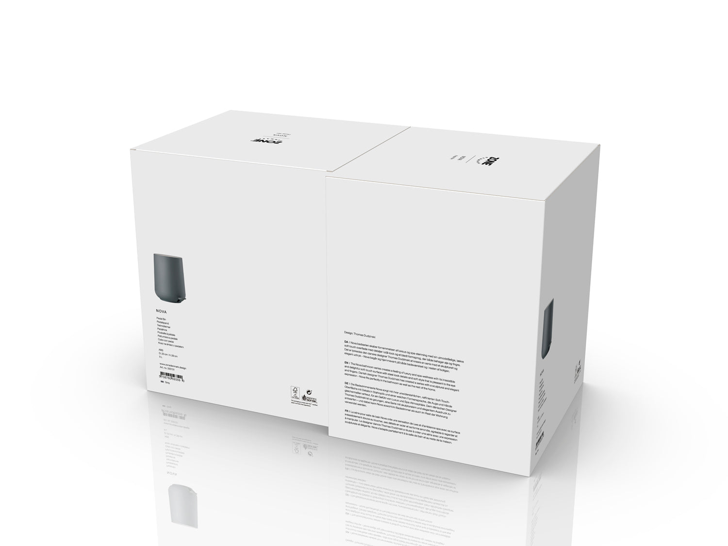 Poubelle à pédale NOVA en abs Gris Zone Denmark - Mathon - 6