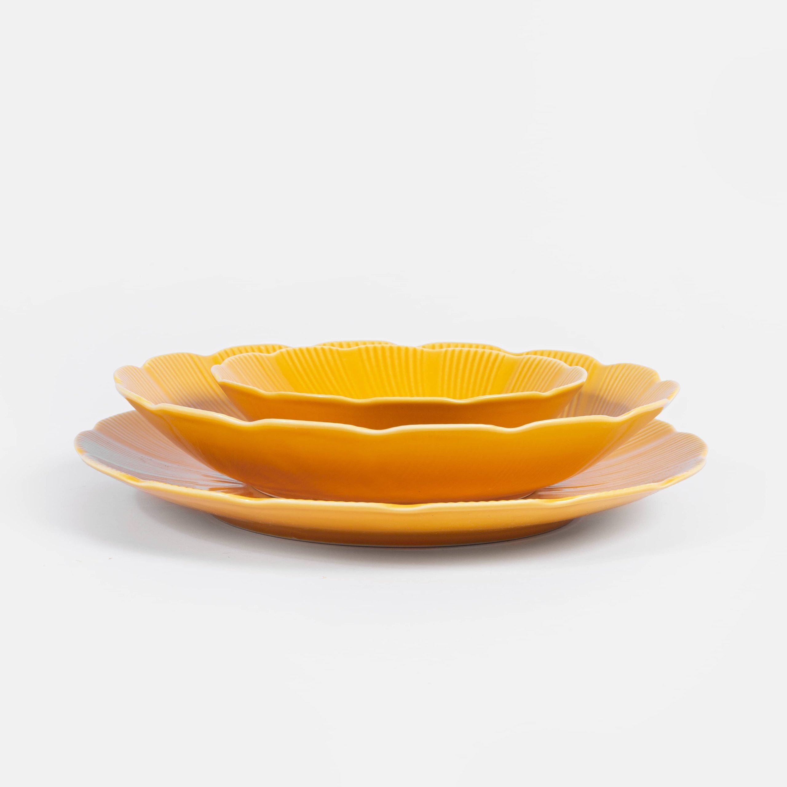 assiette creuse TAHITI Jaune (22cm) OGRE La Fabrique - Mathon - 3