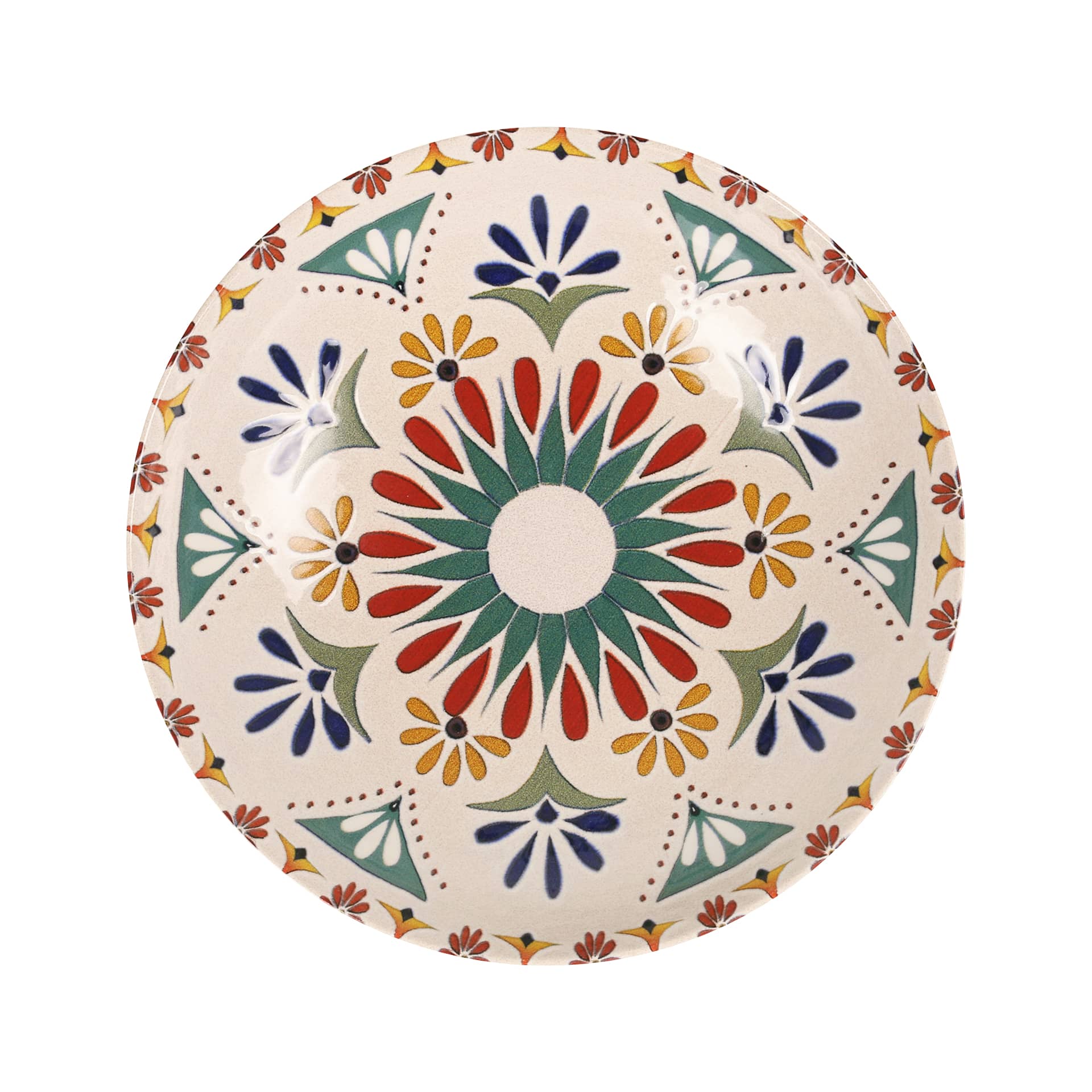 6 assiettes creuses 21cm Coimbra Santa Clara - Mathon - 1