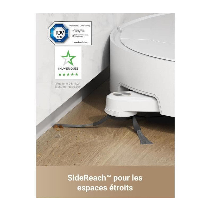 L40 Ultra Robot Aspirateur Laveur Avec Serpilliere Amovible Et Relevable - Brosse Latérale Extensible Et Relevable -11 0 Dreame - Mathon - 5