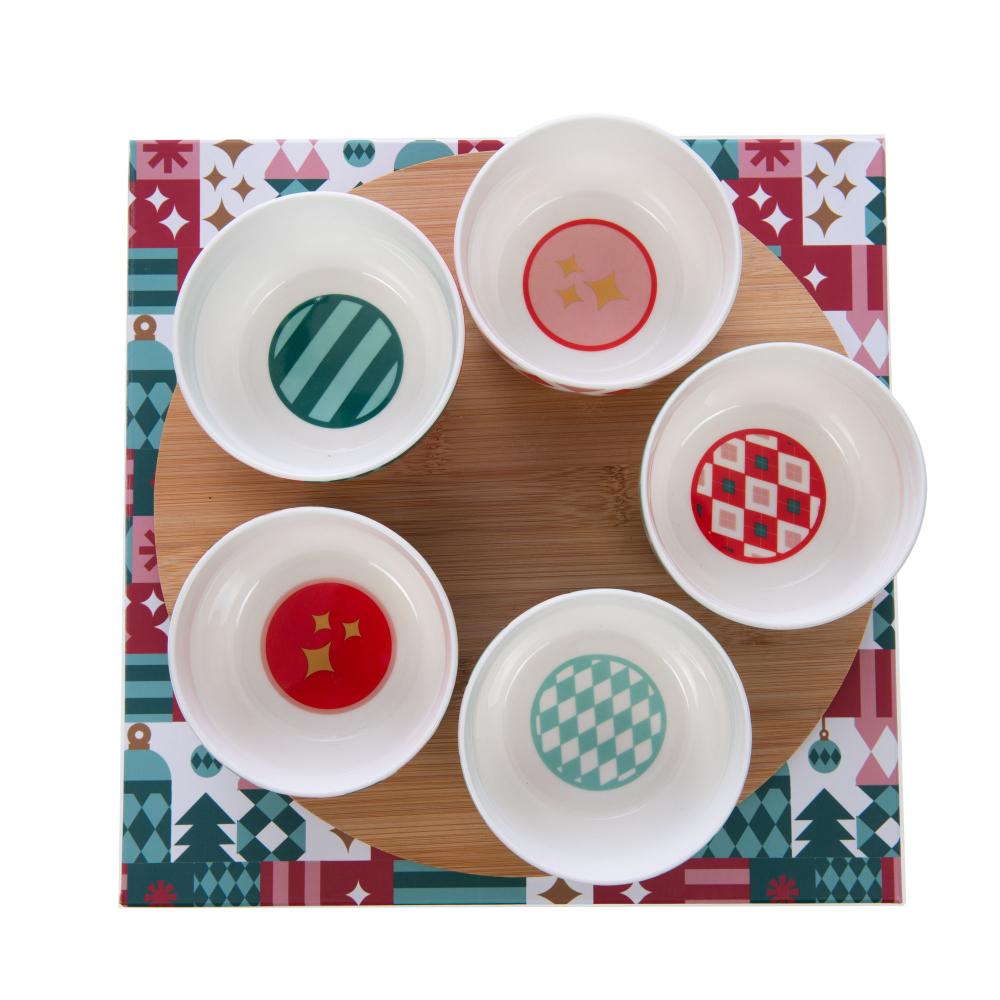 Coffret apéritif 5 bols Santa Amadeus - Mathon - 2