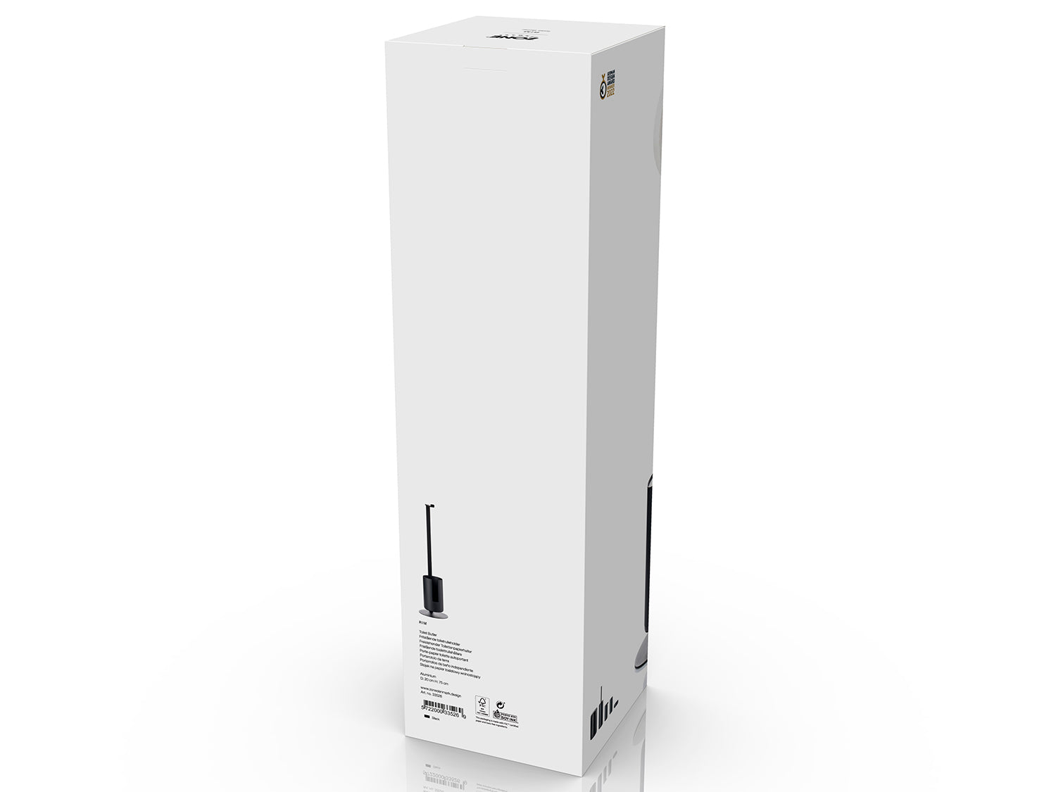 Porte-rouleau autoportant RIM en aluminium Noir Zone Denmark - Mathon - 4