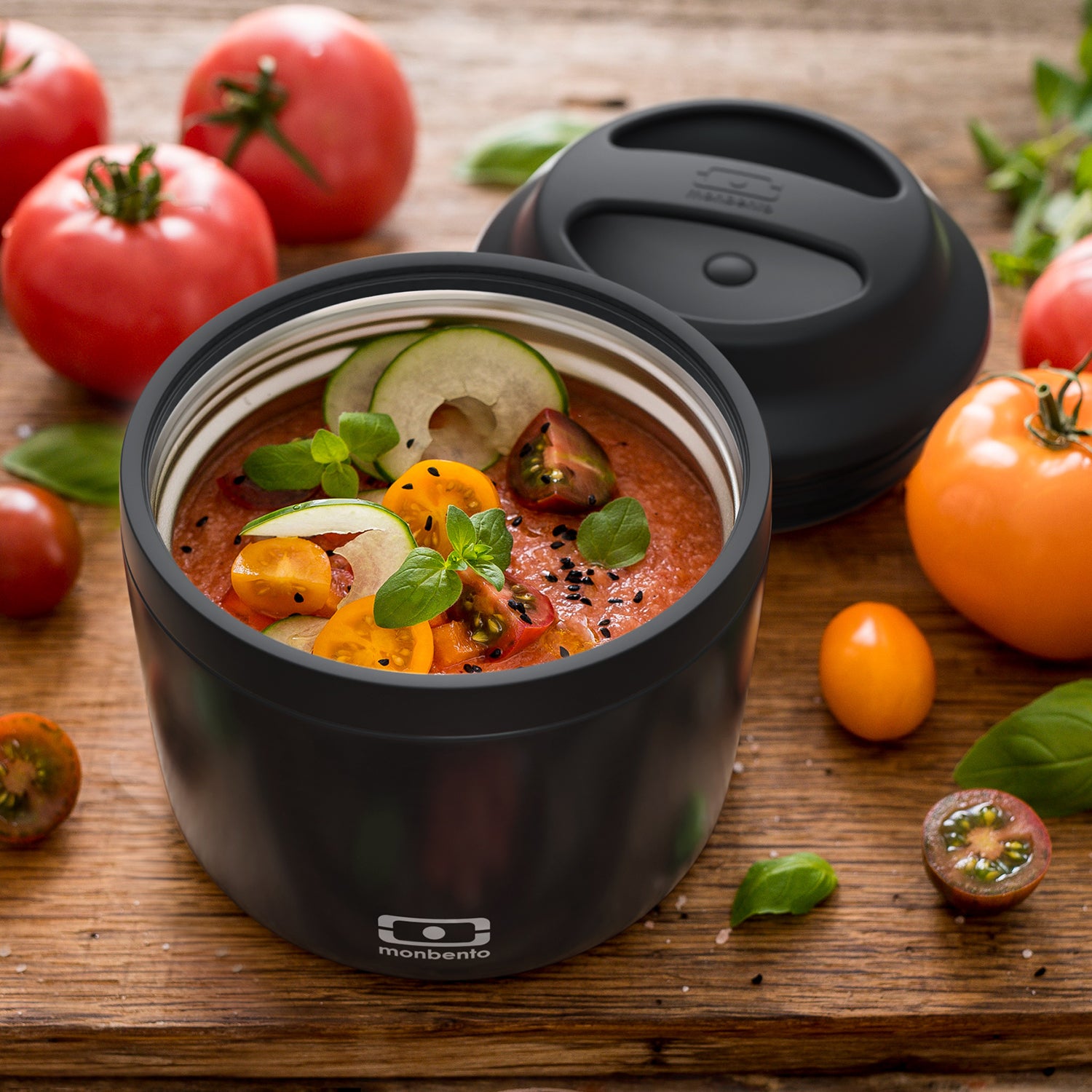 Lunch box isotherme Element 550ml Noir Onyx Monbento - Mathon - 7