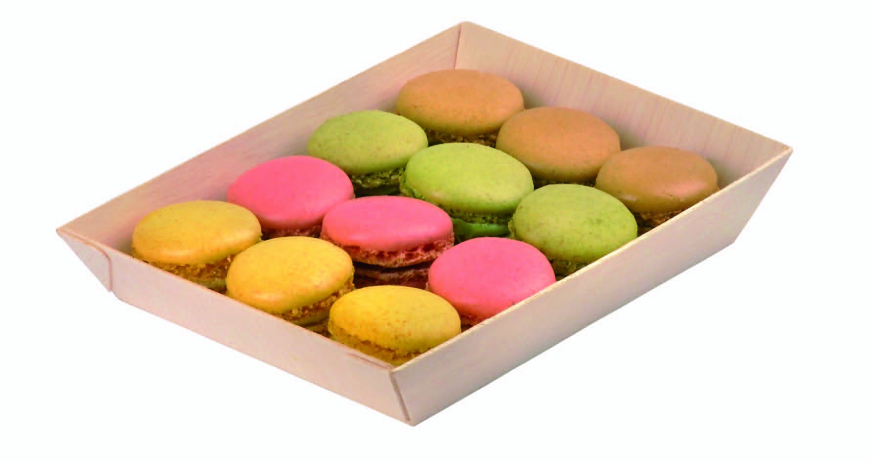 100Pcs - Barquette rectangulaire en bois "Samouraï" 180x130x29mm FirstPack - Mathon - 3