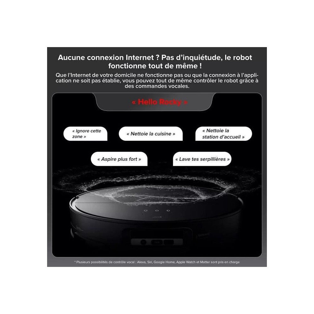 Saros 10 R&d System - Aspirateur Robot Laveur Avec Base Entierement Autonome En Eau - 22000 Pa - Lds Rétractable Roborock - Mathon - 6