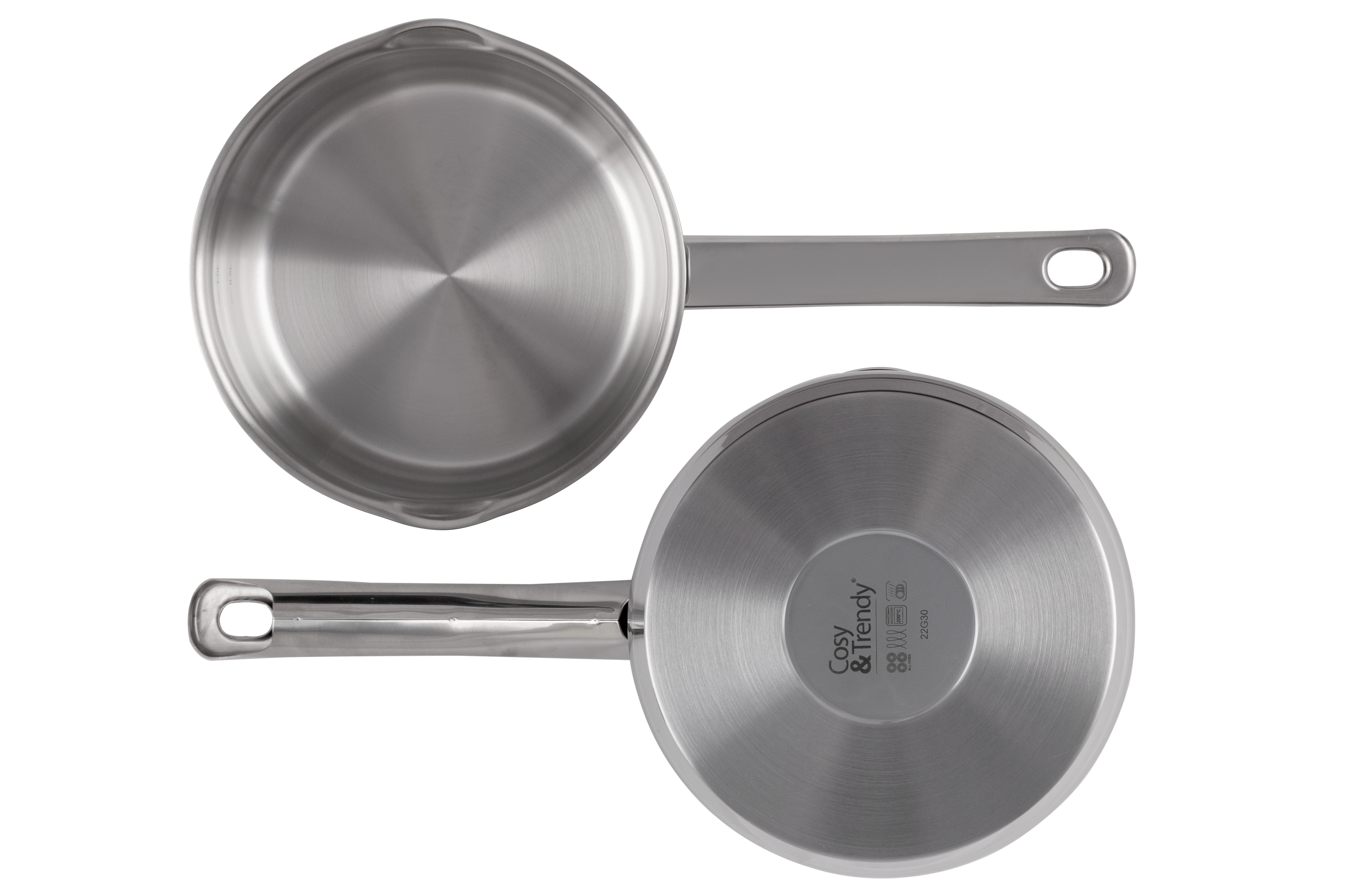 Casserole 2 Becs en acier inoxydable, Daily, D16xH7,5 cm Cosy&Trendy - Mathon - 2